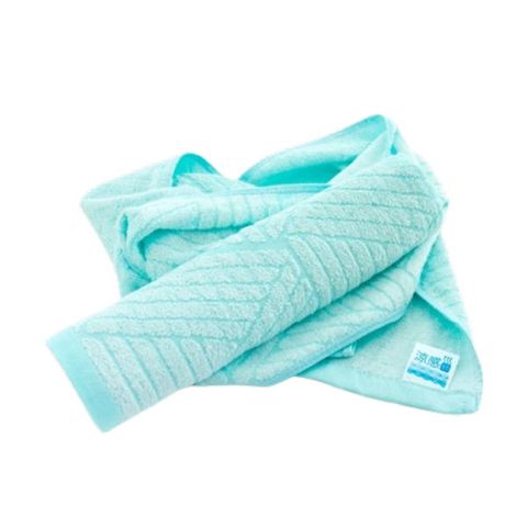 涼感紗．輕薄窄版運動毛巾-冰鑽湖綠(單條組)