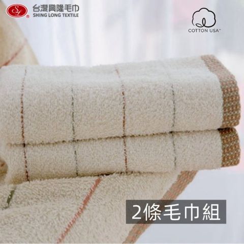 美國棉．有機染毛巾 (2條毛巾組)【台灣興隆毛巾製】