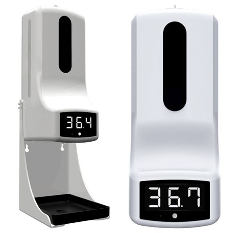 K9 Pro 自動感應洗手消毒測溫一體機 非接觸洗手 紅外線測溫 高溫警報 液體可視 非醫療器材