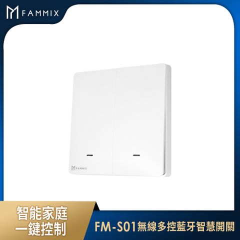 【FAMMIX 菲米斯】FM-S01 無線多控藍牙智慧開關