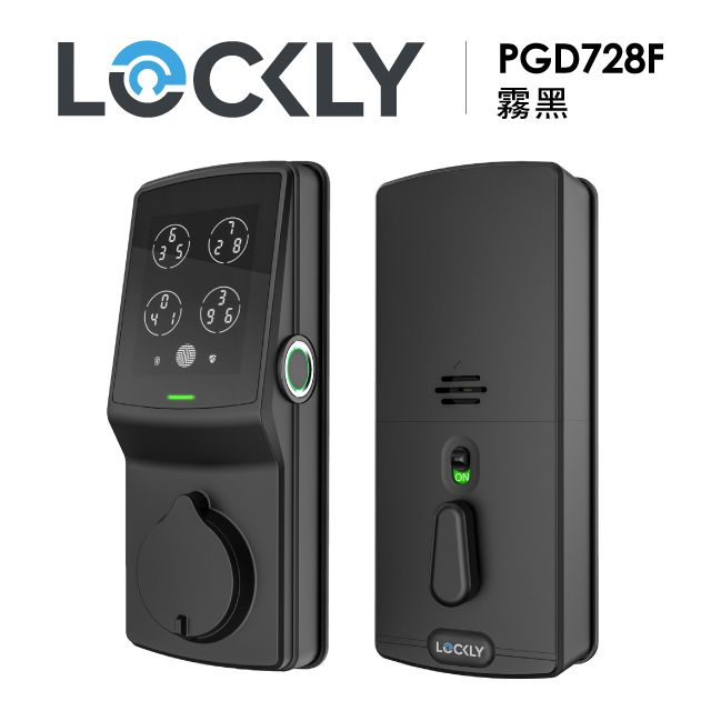 Lockly 美國 智慧電子輔助鎖 Deadbolt 霧黑