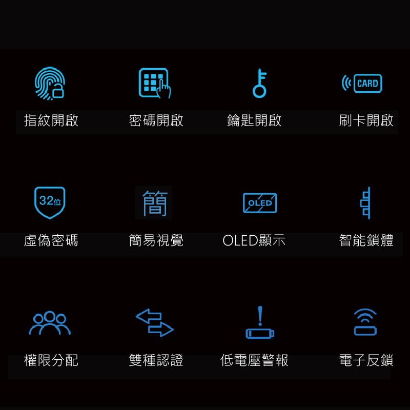 VOC 【瑞典】-N9 指紋/卡片/密碼/鑰匙 智慧電子鎖(含安裝)