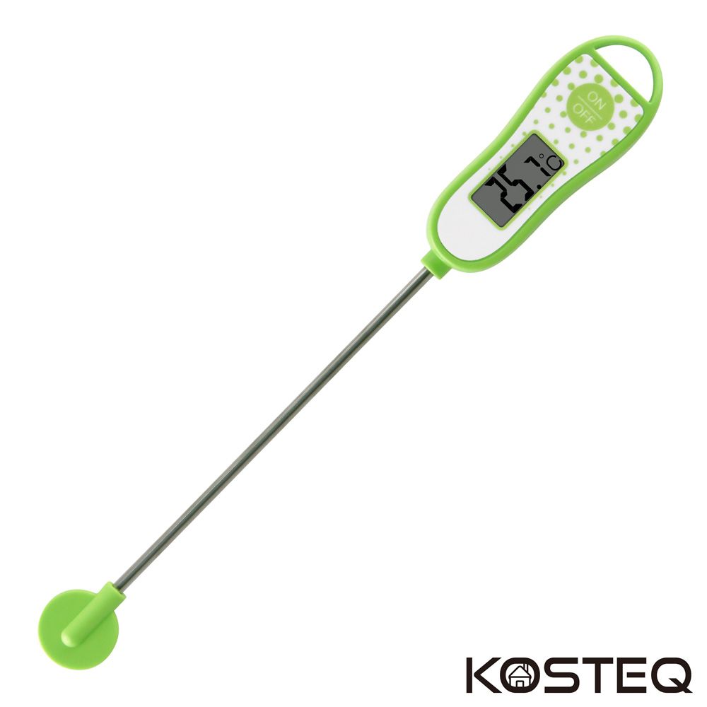 KOSTEQ 普普風快速測量多用途電子溫度計(附探針保護蓋)-綠色(TKO-101GR)