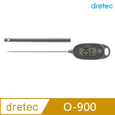 【DRETEC】日本 Dretec 烹飪 烘培 食物 料理 電子溫度計 IPX4防水 測油溫 測水溫 O-900（非供測體溫用）