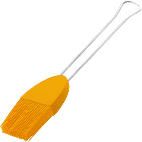 GHIDINI 鋼柄矽膠醬料刷(橘)