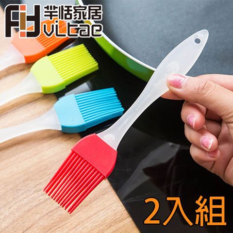 Schick 舒適 Fit Vitae羋恬家居 耐高溫醬料矽膠油刷(顏色隨機-2入組)