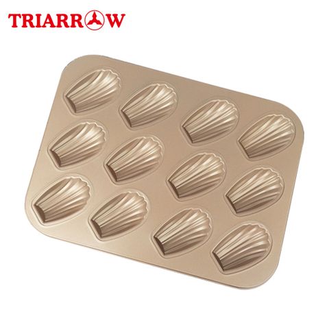 TRIARROW 三箭牌 瑪德蓮十二連烤模(金不沾) G7275