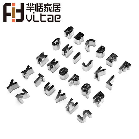 FIT &nbsp; Vitae 不鏽鋼英文字母烘焙餅乾壓模