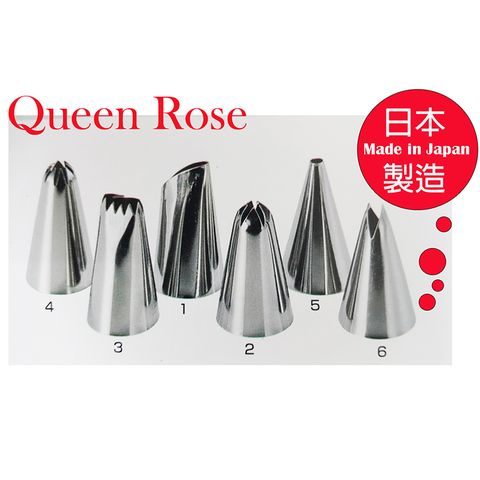 QueenRose 日本霜鳥 Queen Rose奶油花嘴組(6種花嘴)