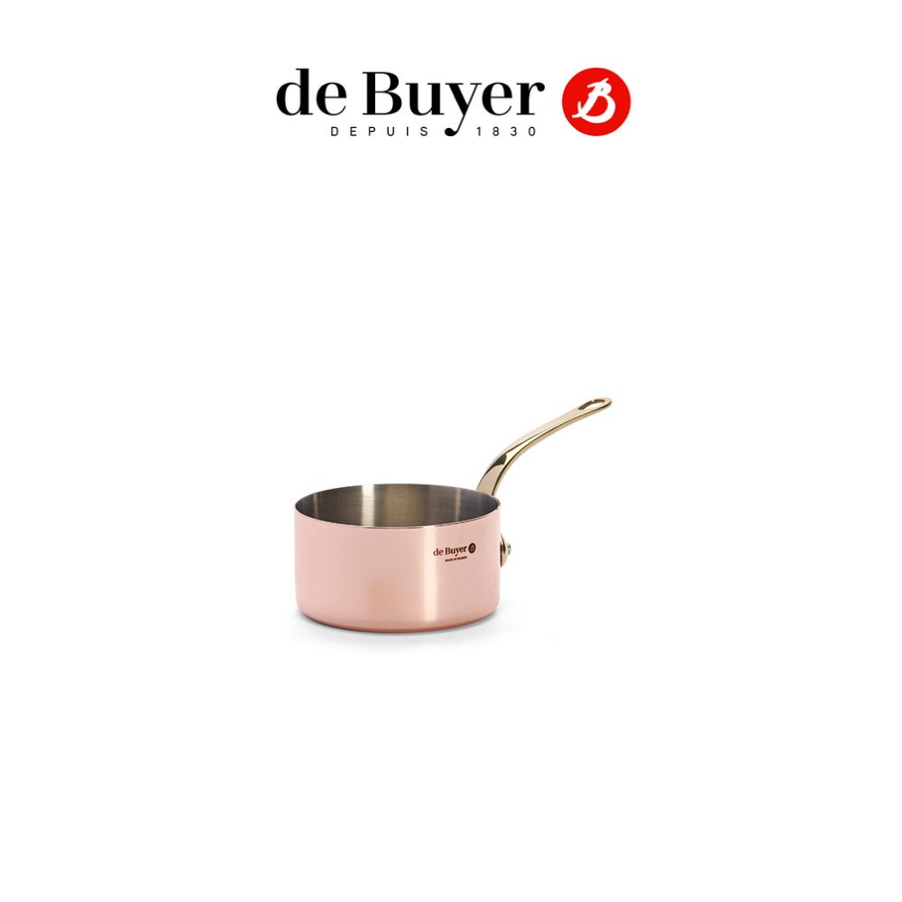 de Buyer 畢耶 Inocuivre銅鍋系列 黃銅柄迷你醬料鍋10cm