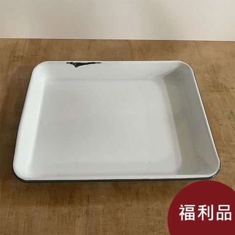 【福利品】Falcon 獵鷹琺瑯 琺瑯托盤 灰藍-1