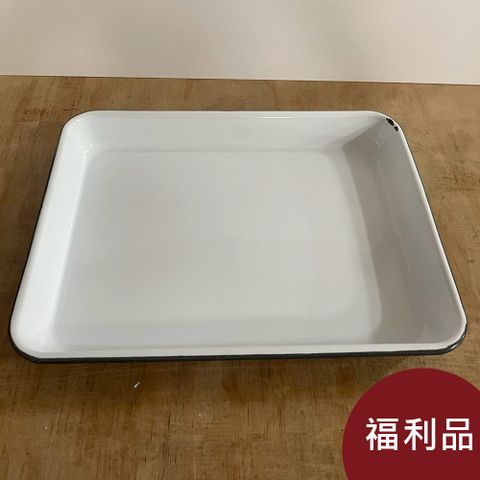 【福利品】Falcon 獵鷹琺瑯 琺瑯托盤 灰藍-2