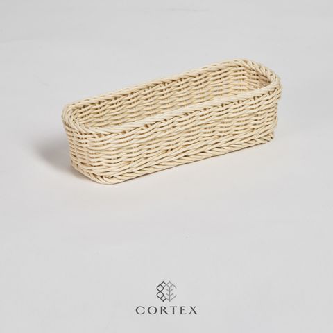 CORTEX 編織籃 小刀叉籃W25 米白色
