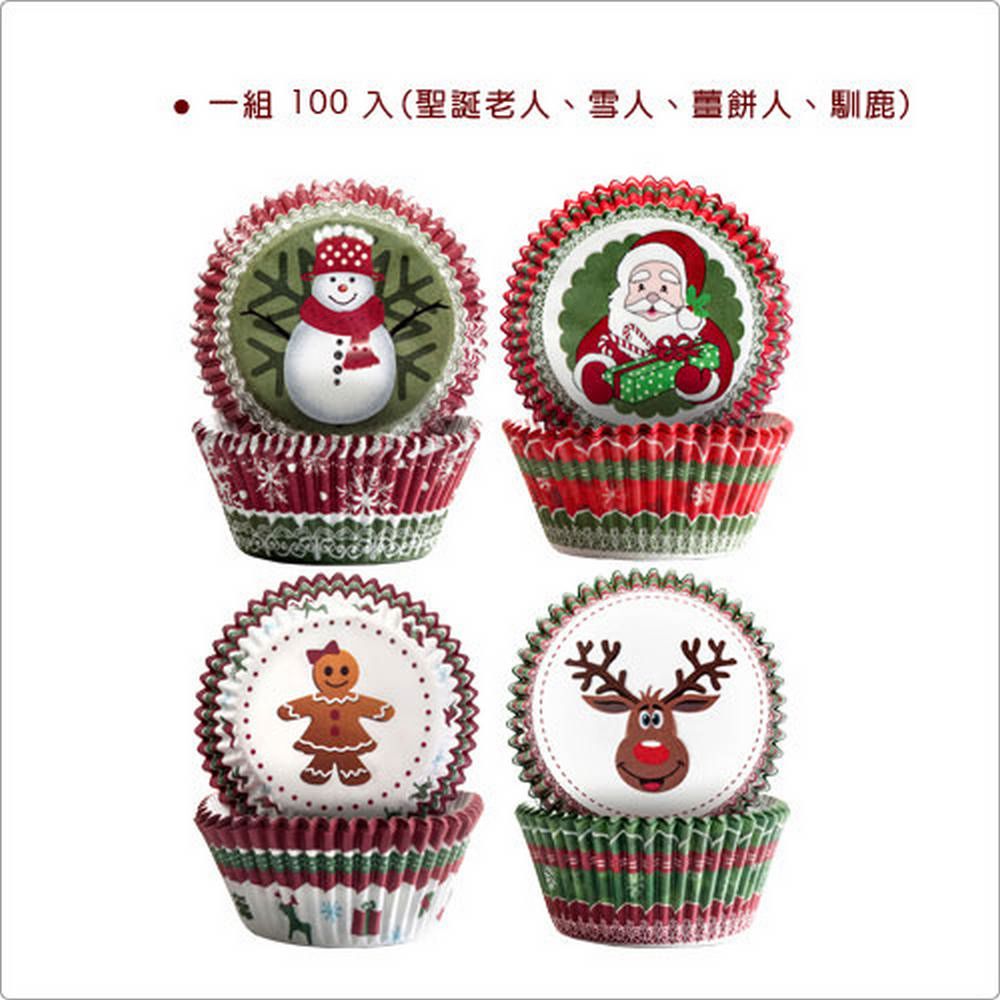 ibili 西班牙 Sweet蛋糕紙模100入(聖誕6.5cm) / 點心烤模
