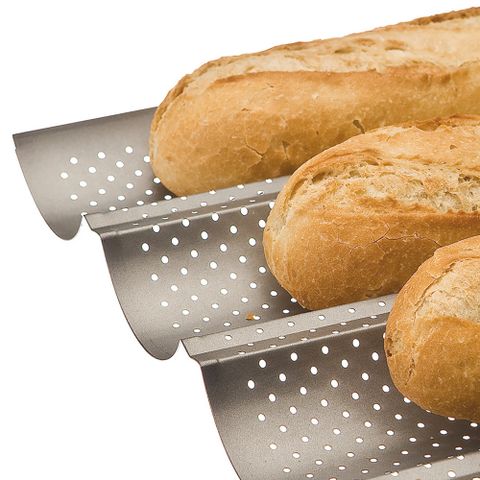 《IBILI》四槽不沾法國麵包烤盤 | 點心烤模
