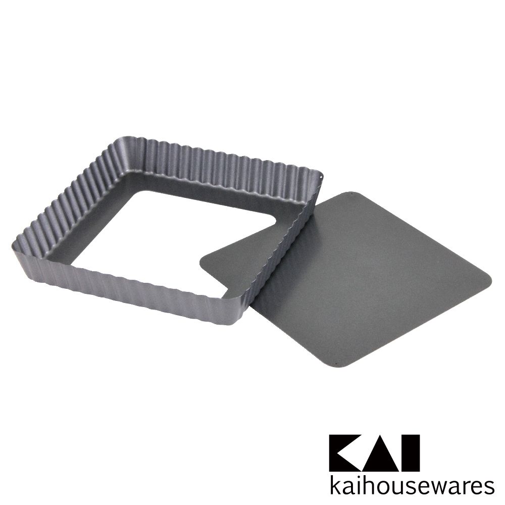 KAI 貝印 House Select活動式菊邊正方型烤派派盤模-18cm (DL-6139)