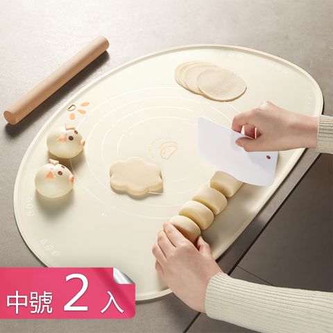 【茉家】食品級黃金矽膠桿麵墊-中號2入