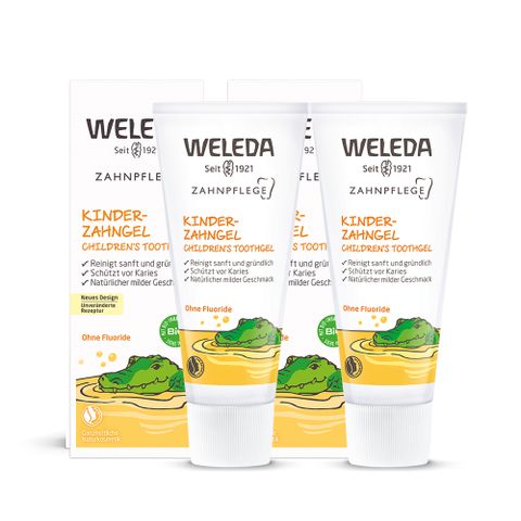 【WELEDA薇蕾德】天然金盞花兒童潔牙膠 50 ml-2入