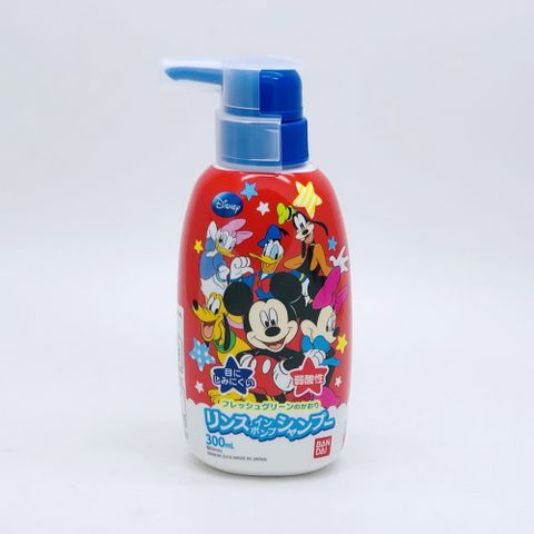 Disney 迪士尼 日本製 BANDAI   多角色 兒童洗髮精300ml(1617)