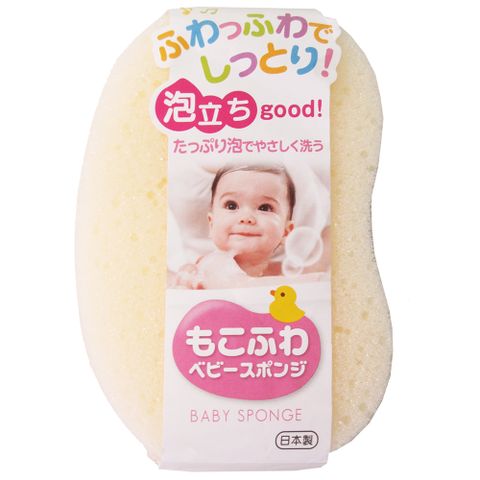 【一品川流】 日本製TOWA 嬰兒超起泡沐浴海綿