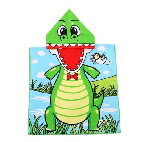 兒童斗篷浴巾 鱷魚