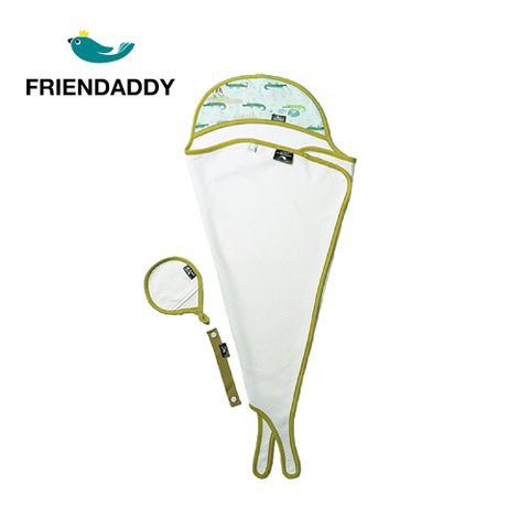 Friendaddy 冰淇淋多功能嬰兒浴巾 - 橄欖綠鱷魚