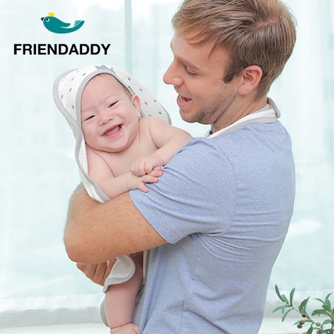 Friendaddy 冰淇淋多功能嬰兒浴巾 - 灰皇冠