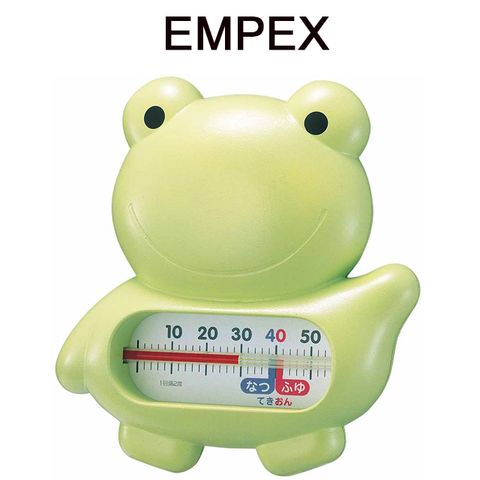 安心水溫控管↘限時95折日本EMPEX可愛青蛙漂浮沐浴水溫計