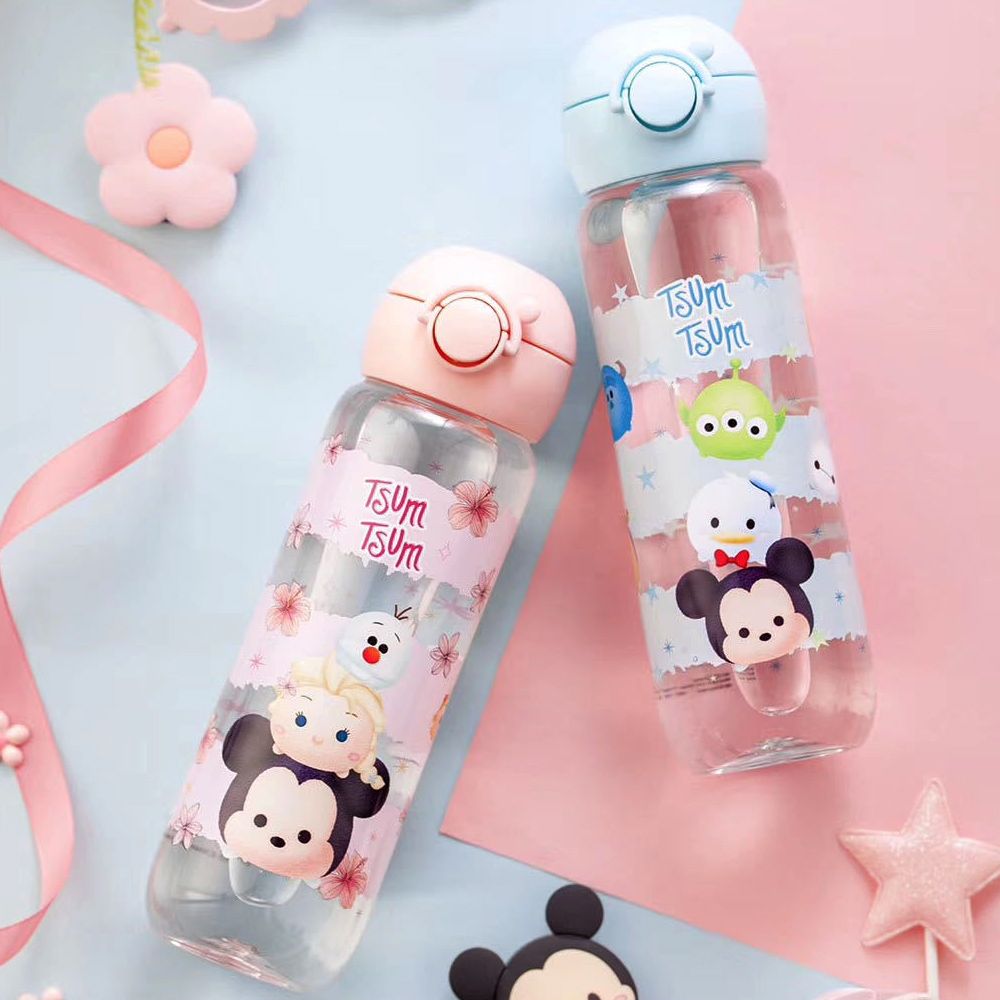 優貝選 迪士尼tsum tsum 俏皮直飲式大容量兒童便攜水壺(600ML)