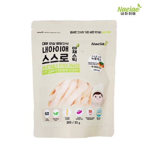 Naeiae韓國米棒-菠菜、紅蔔蔔綜合30g(建議6個月以上適吃)