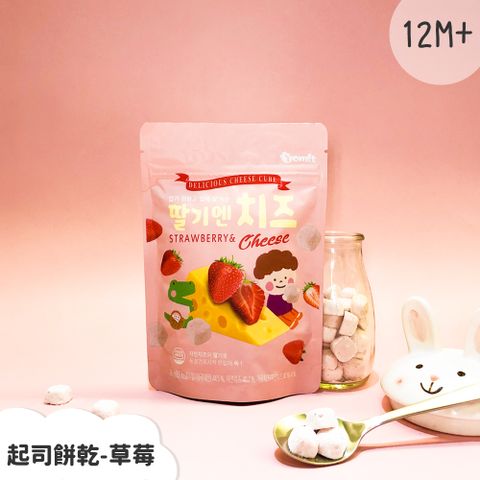 韓爸田園日記-草莓起司餅乾(16g/包) 韓國純天然寶寶零嘴