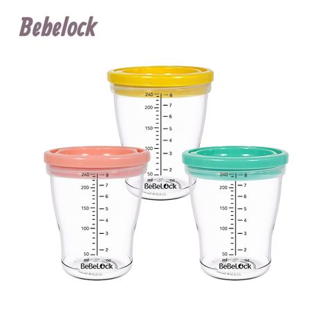 BeBeLock 防漏儲存杯(3入/240ml)三款可選