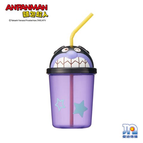 Anpanman 麵包超人 AN轉蓋吸管杯(細菌人)