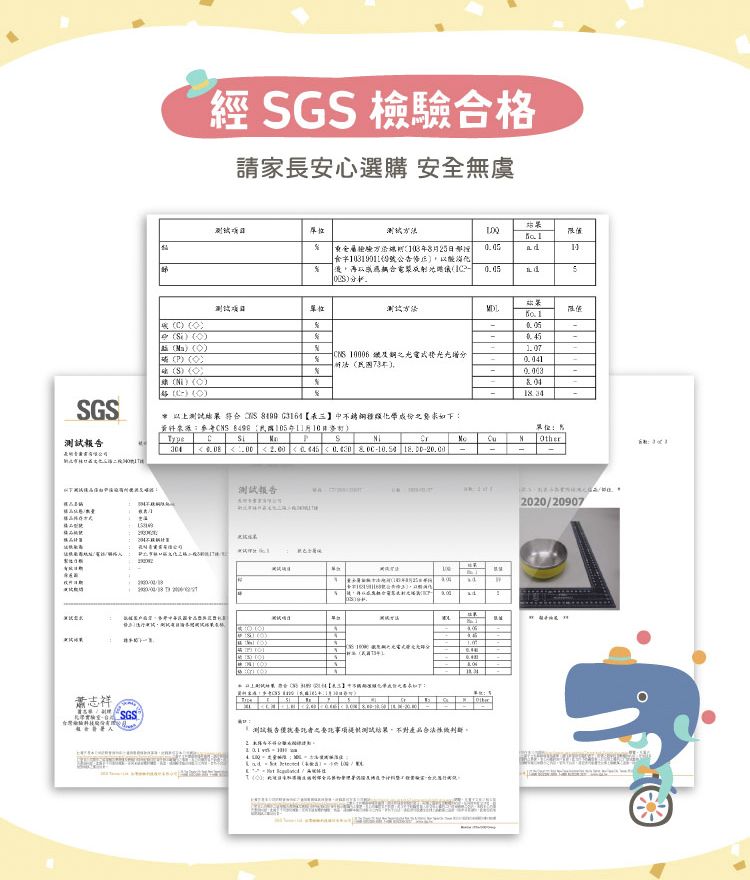 經 G 檢合格請家長安心選購 安全無虞 8月255MDL -      -54  SGSS化學成份之如下 )Type PSNOher .    ---:蕭志祥台灣驗SGS 0) 検索報告者之登記測試結果不對產品。   t2020/20907