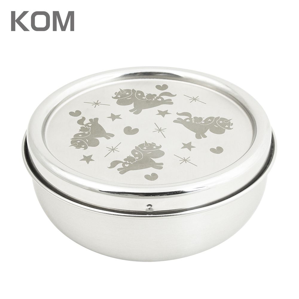 KOM 316不鏽鋼隔熱兒童碗1入(獨角獸/恐龍/汽車)