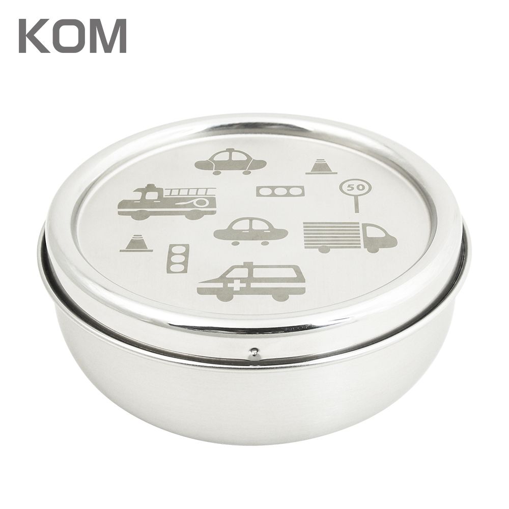 KOM 316不鏽鋼隔熱兒童碗1入(獨角獸/恐龍/汽車)