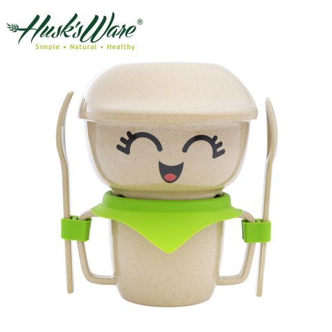 ★限時買一送一★【美國Husk’s ware】稻殼天然無毒環保兒童餐具經典人偶迷你款