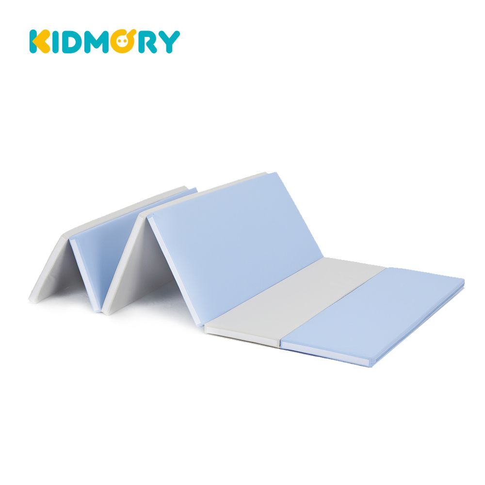KIDMORY 兒童 IXPE 安全折疊遊戲城堡地墊組 - 灰藍KM-567-BU