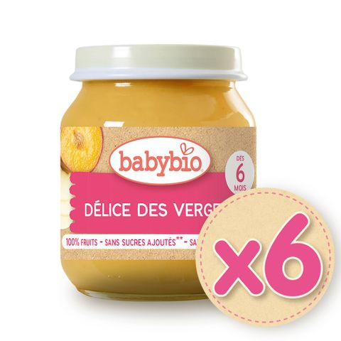 Babybio 【法國】生機什錦鮮果泥130gX6《 專業嬰幼兒副食品》