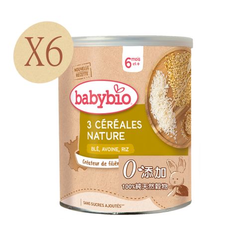 Babybio 【法國】生機寶寶全穀麥精220gX6《 專業嬰幼兒副食品》