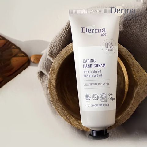 Derma Eco 丹麥德瑪 Derma 大地 Eco 有機蘆薈修復護手霜 75ml (丹麥進口有機低敏無香味潤澤保濕天然植物成分)