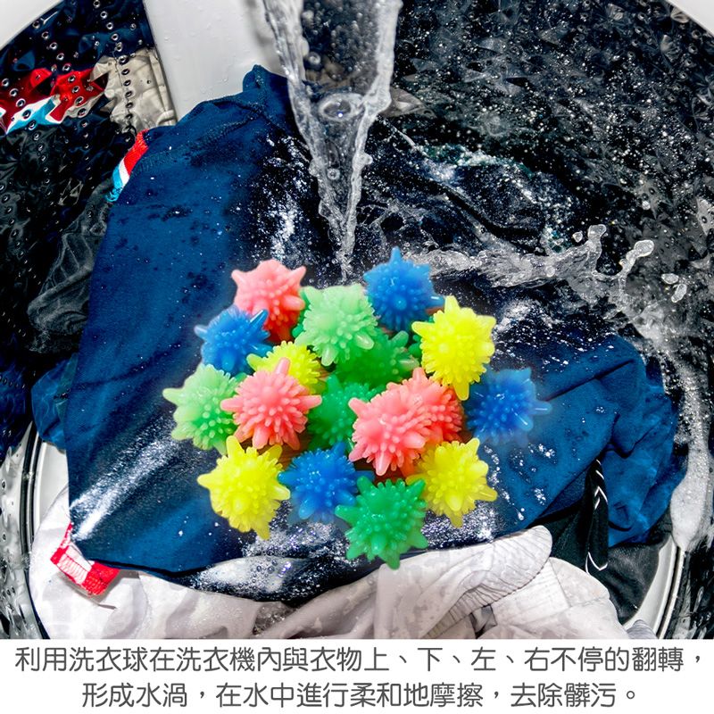 CLEAN 【克林】Wash-摩粒洗衣球*20入(顏色隨機