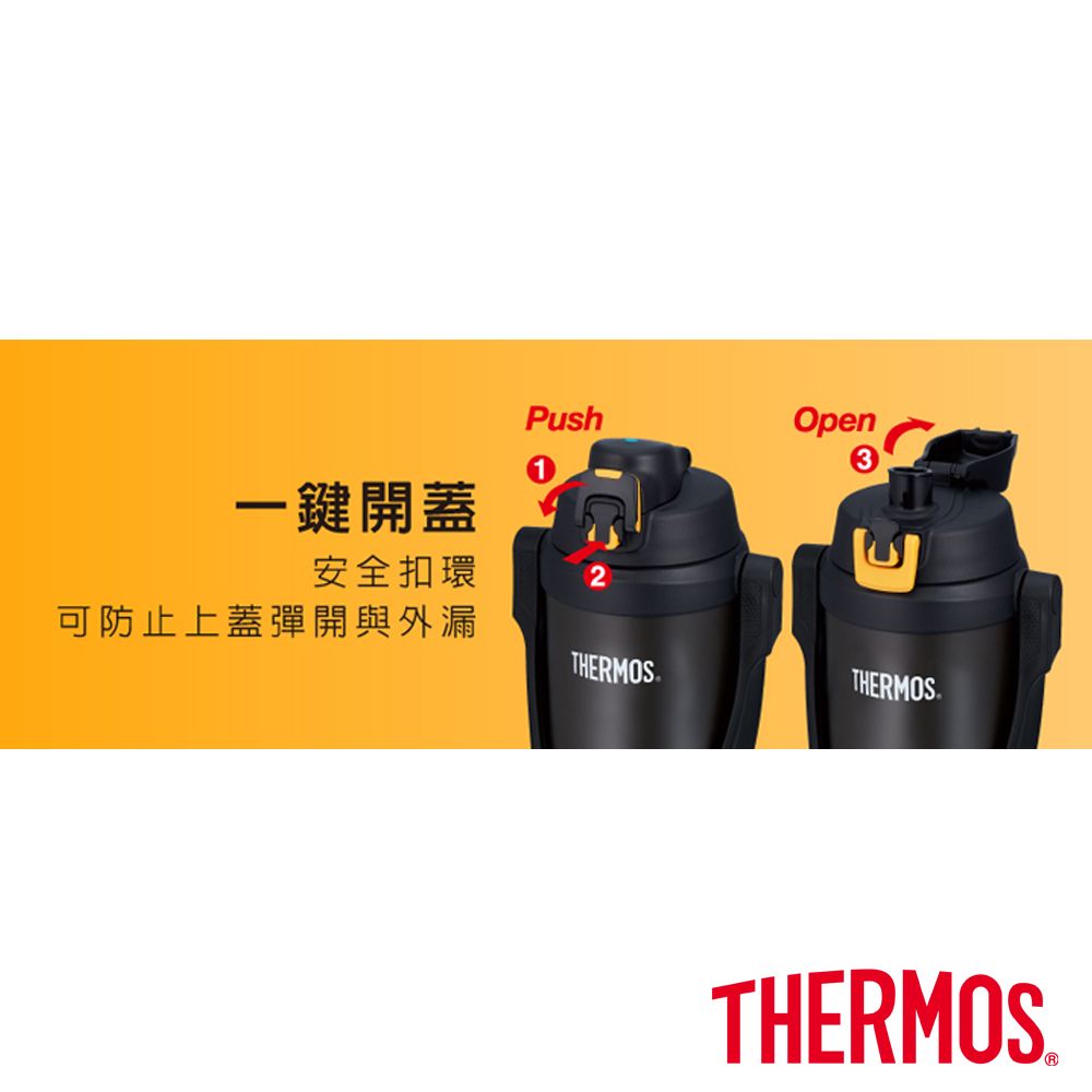 THERMOS 膳魔師 不銹鋼真空保冷瓶3000ml-藍色(FFV-3001-NV-R)