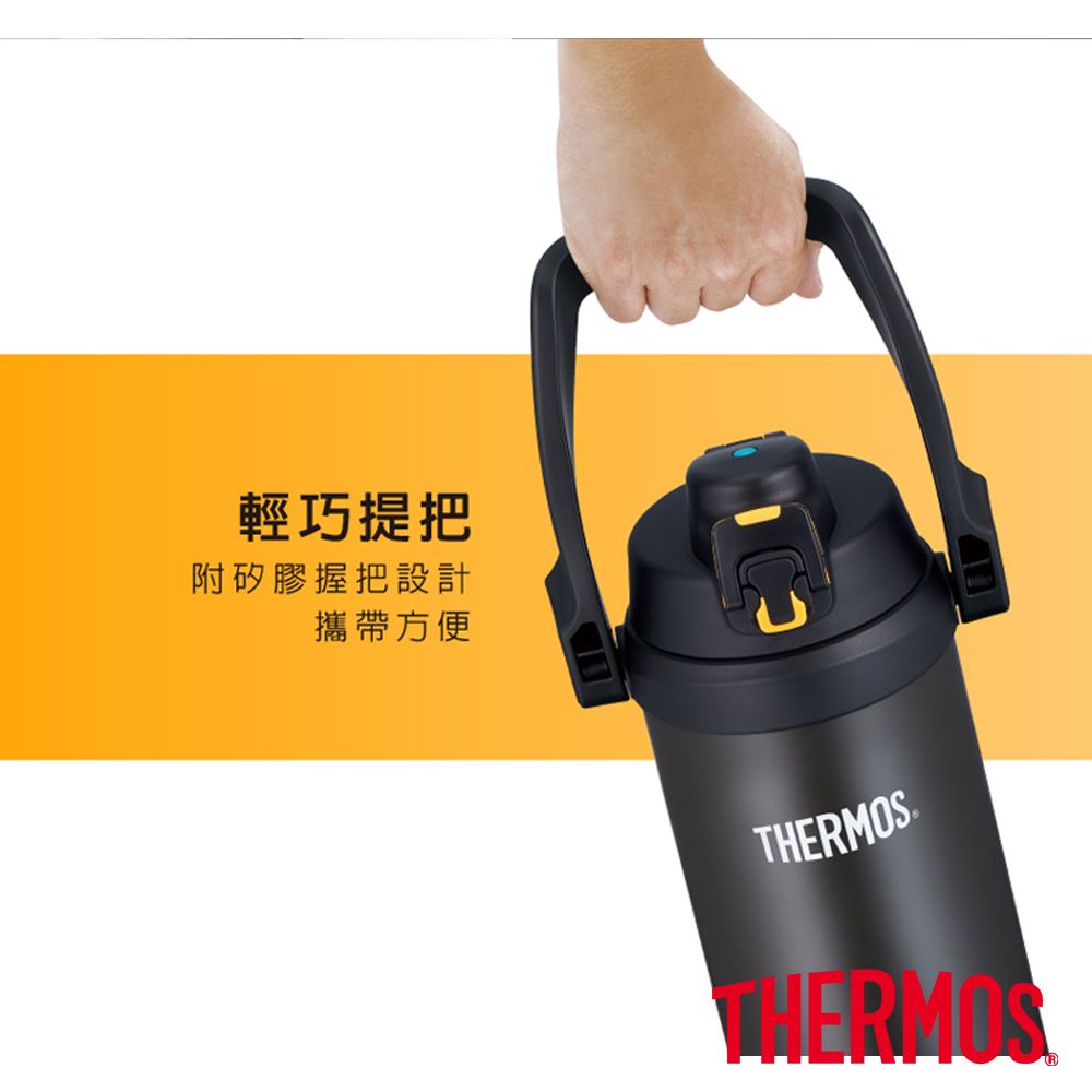 THERMOS 膳魔師 不銹鋼真空保冷瓶3000ml-藍色(FFV-3001-NV-R)