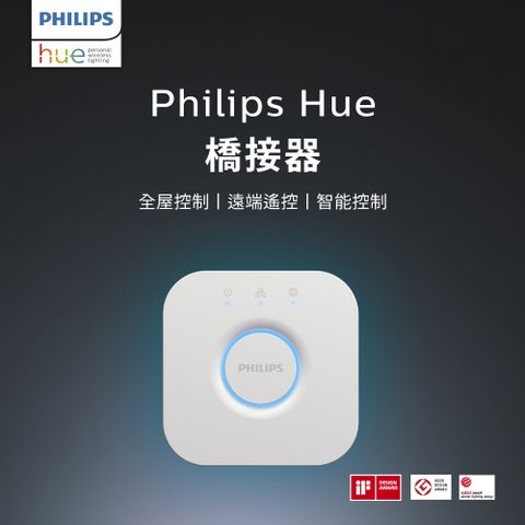 打造頂級智慧家庭體驗Philips 飛利浦 Hue 智慧照明 橋接器2.0版(PH012) 全屋智慧控制