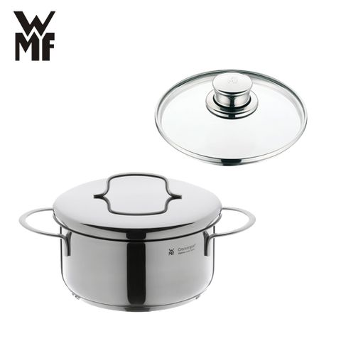 德國WMF 雙耳湯鍋16cm + 玻璃鍋蓋