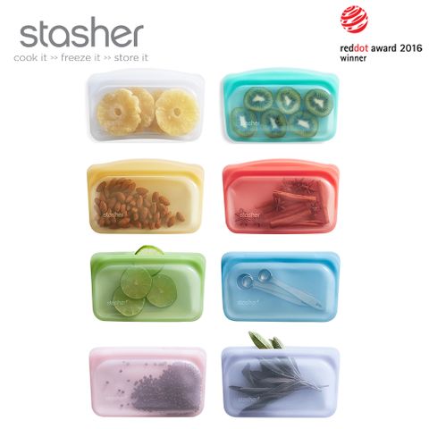 Stasher 長形矽膠密封袋(350ml) 多色可選