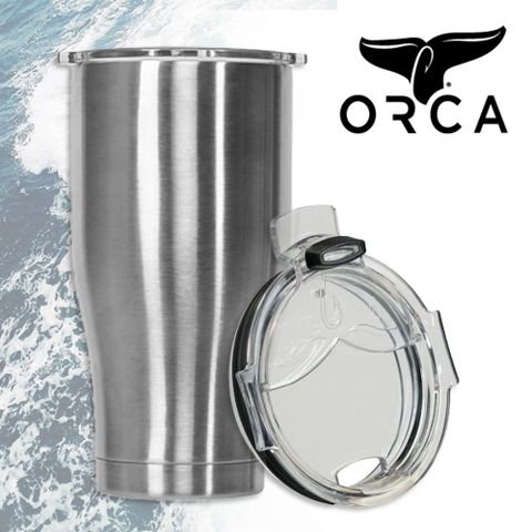 ORCA 美國ORCA殺人鯨 優雅曲線不銹鋼保冰續熱酷冰杯-27OZ(798ml) -不鏽鋼原色