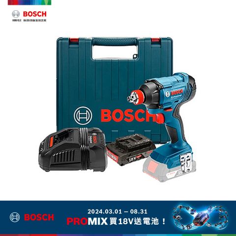 指定品登錄送電池BOSCH 18V 鋰電衝擊起子/扳手機 GDX 180-LI 套裝組 2.0Ah