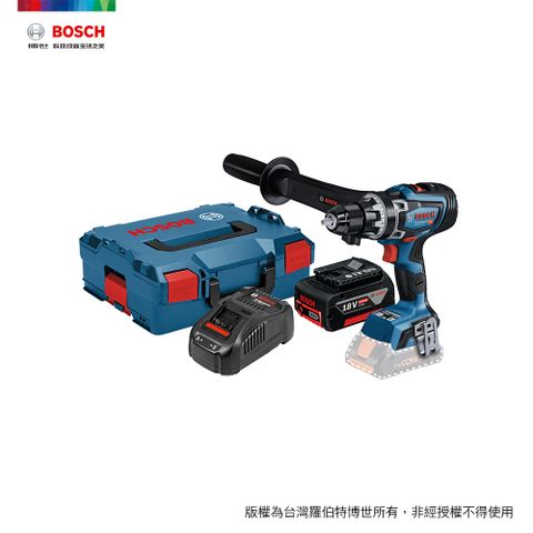 BOSCH BITURBO 雙渦輪免碳刷電鑽/起子機 GSR 18V-150 C (4.0Ahx1)